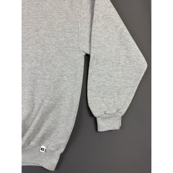 Vintage Y2K Russell Athletic Blank Gray Crewneck Sweater Streetwear Hype 2XL - Picture 7 of 10